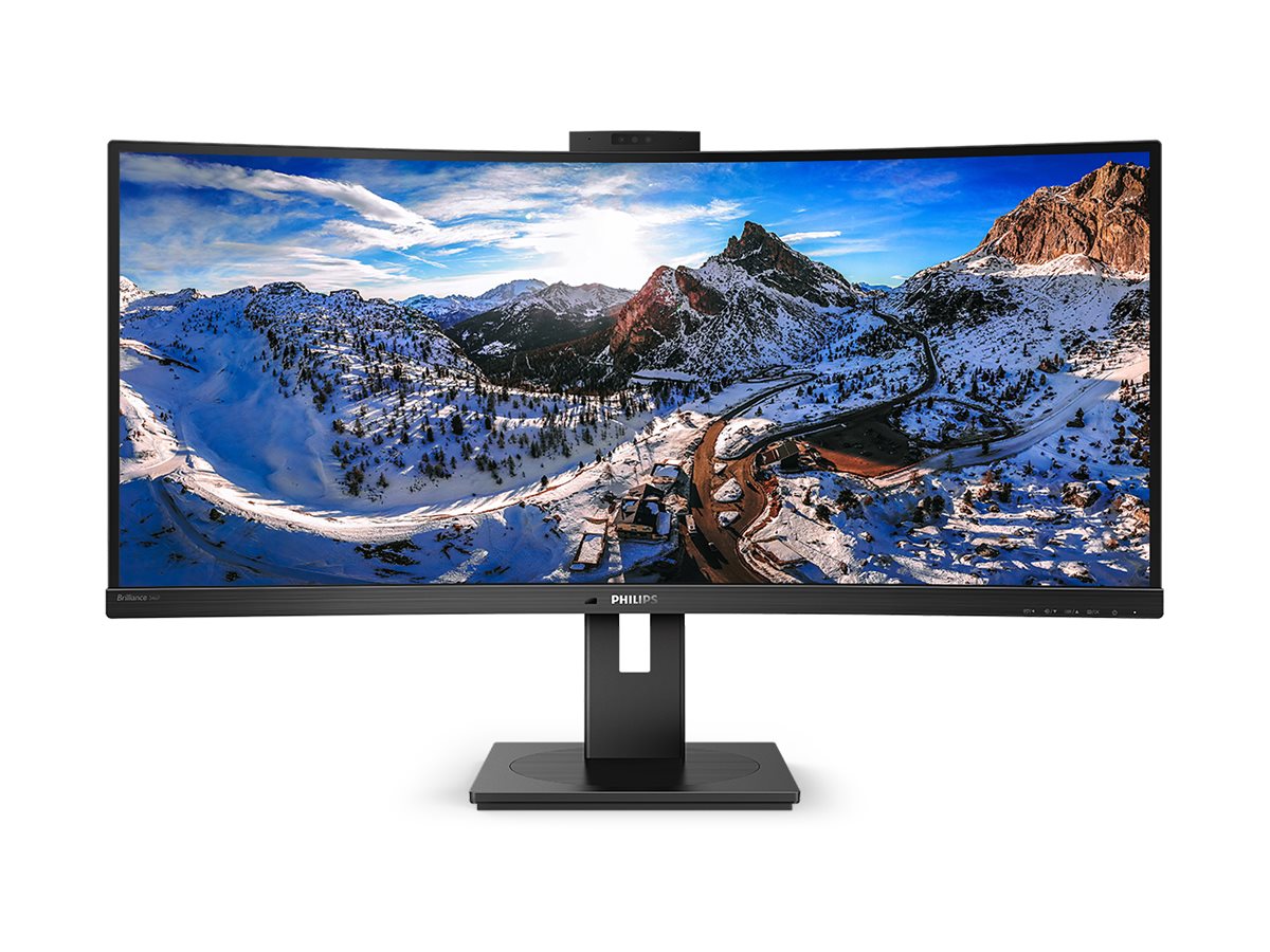 PHILIPS 346P1CRH/00 UWQHD, Curved, 34p, VA, Webcam, 100Hz, 4ms, Adaptive Sync, Docking USB-C, USB-C Port, DP, HDMI, Height adj. HP