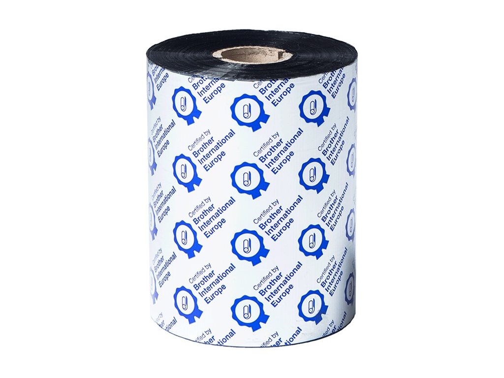 BROTHER PREMIUM WAX/RESIN BLACK 110MM X 600M PK OF 6