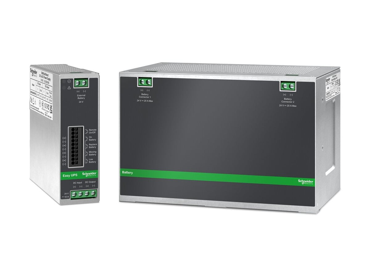 APC Easy UPS UPS DIN rail mountable 10A DC 24V 240Watt no battery output connectors 1metal gray