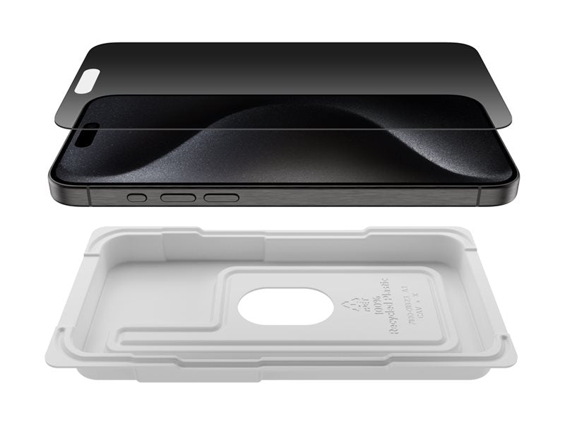BELKIN ScreenForce Pro TemperedGlass Privacy AM Screen Protection for iPhone 15 Pro Max