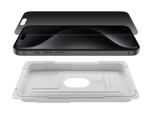 BELKIN ScreenForce Pro TemperedGlass Privacy AM Screen Protection for iPhone 15 Pro Max