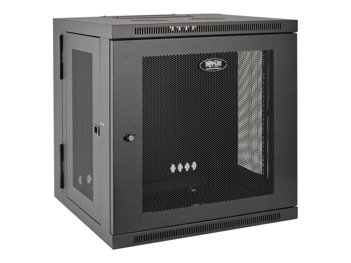 EATON TRIPPLITE 12U Wall Mount Rack Enclosure Server Cabinet Hinged Doors/Sides Rack cabinet wall mountable Black 12U 19
