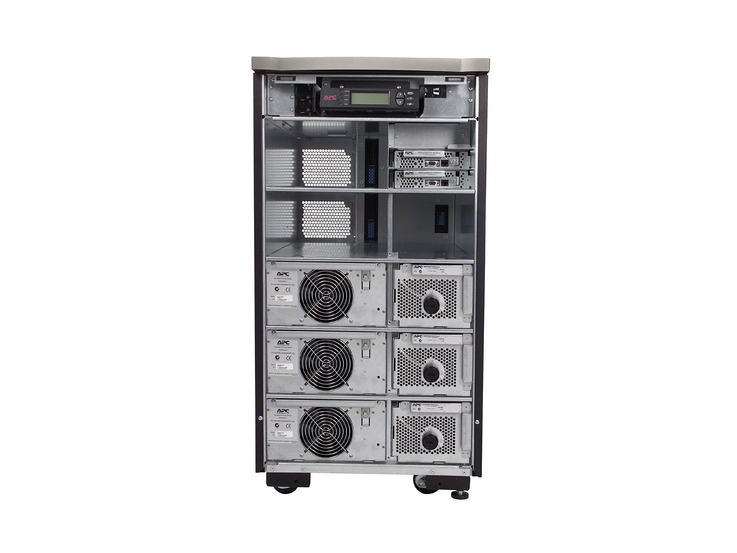 APC Symmetra LX 12kVA Scalable to 16kVA N+1 Power array AC 208/240V 12000VA Ethernet 10/100 output connectors 1 19U Black silver