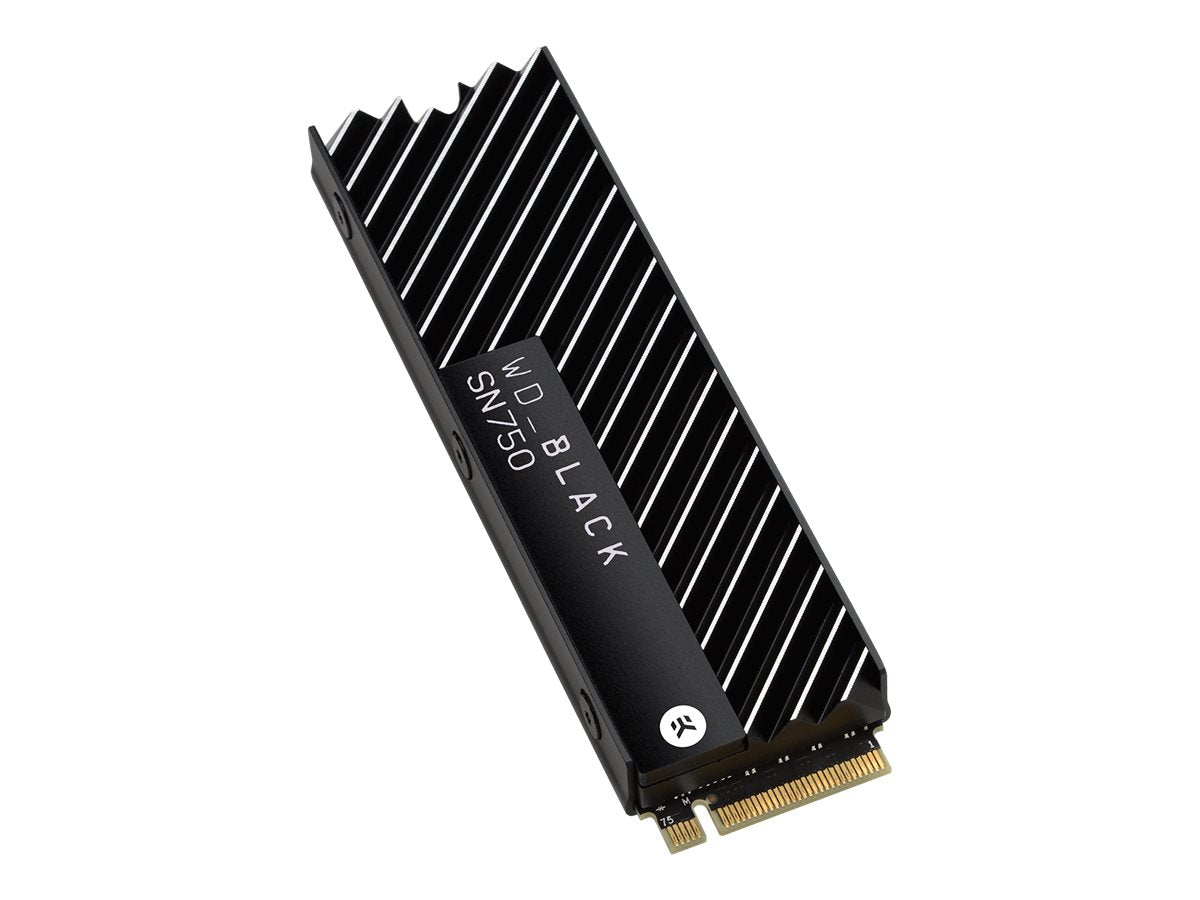 WD Black SSD SN750 Gaming 2To PCIe Gen3 8Go/s M.2 High-Performance NVMe SSD Bulk with heatsink