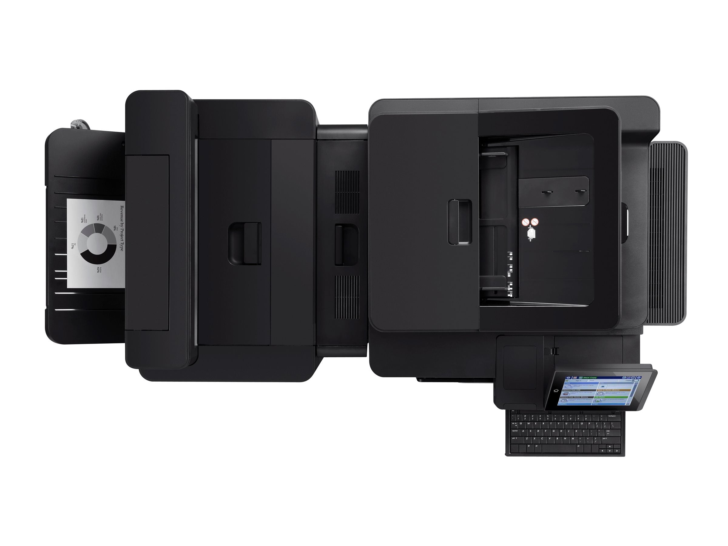 HP LaserJet Enterprise Flow M830z MFP Mono laser A3 A3 56ppm Copy 56ppm Print 1100sheets USB LAN
