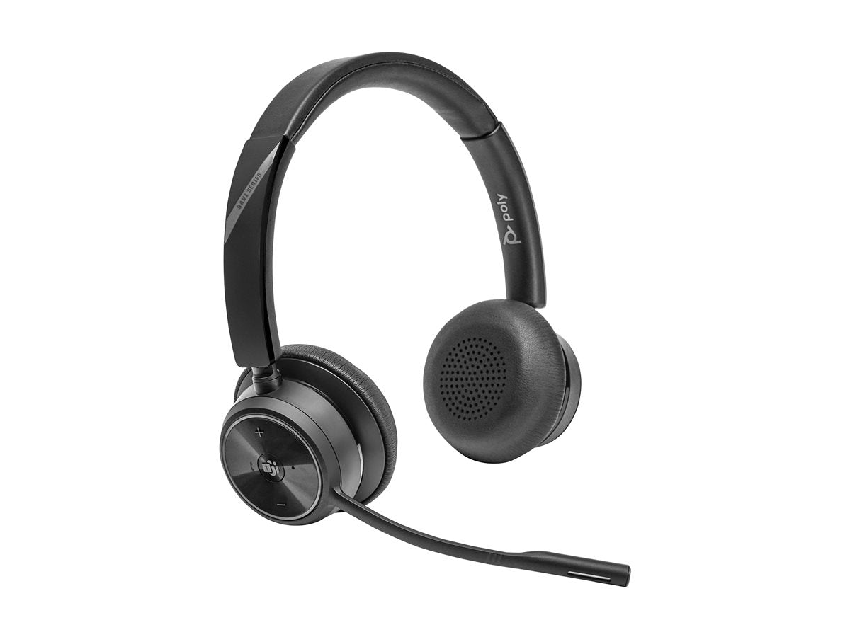 POLY SAVI 7420 Office Teams Casque DECT 2 écouteurs + socle