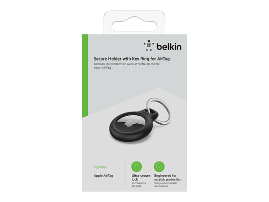 BELKIN Airtag Protection avec porte-clés Noir