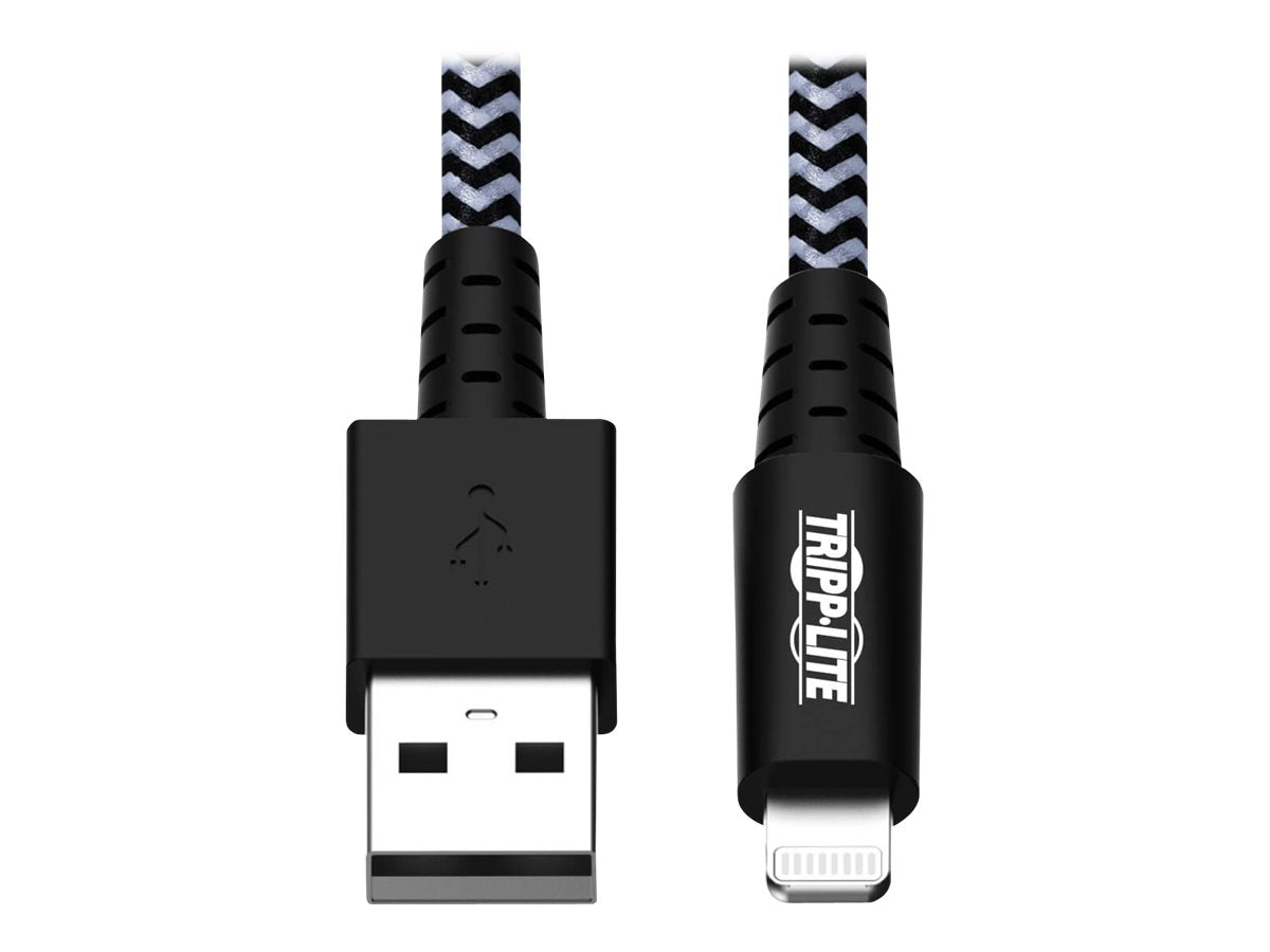 EATON TRIPPLITE Heavy-Duty USB-A to Lightning Sync/Charge Cable MFi Certified M/M USB 2.0 Lightning USBM to LightningM 90cm