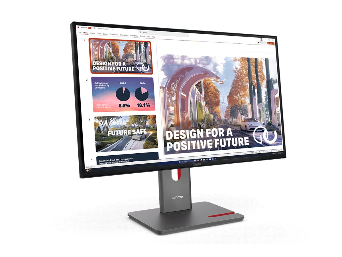 LENOVO ThinkVision P27QD-40 LED Écran 27p 2560x1440 QHD 120Hz IPS 350cd/m2 1500:1 4ms HDMI DisplayPort DaisyChain USB-C Dock