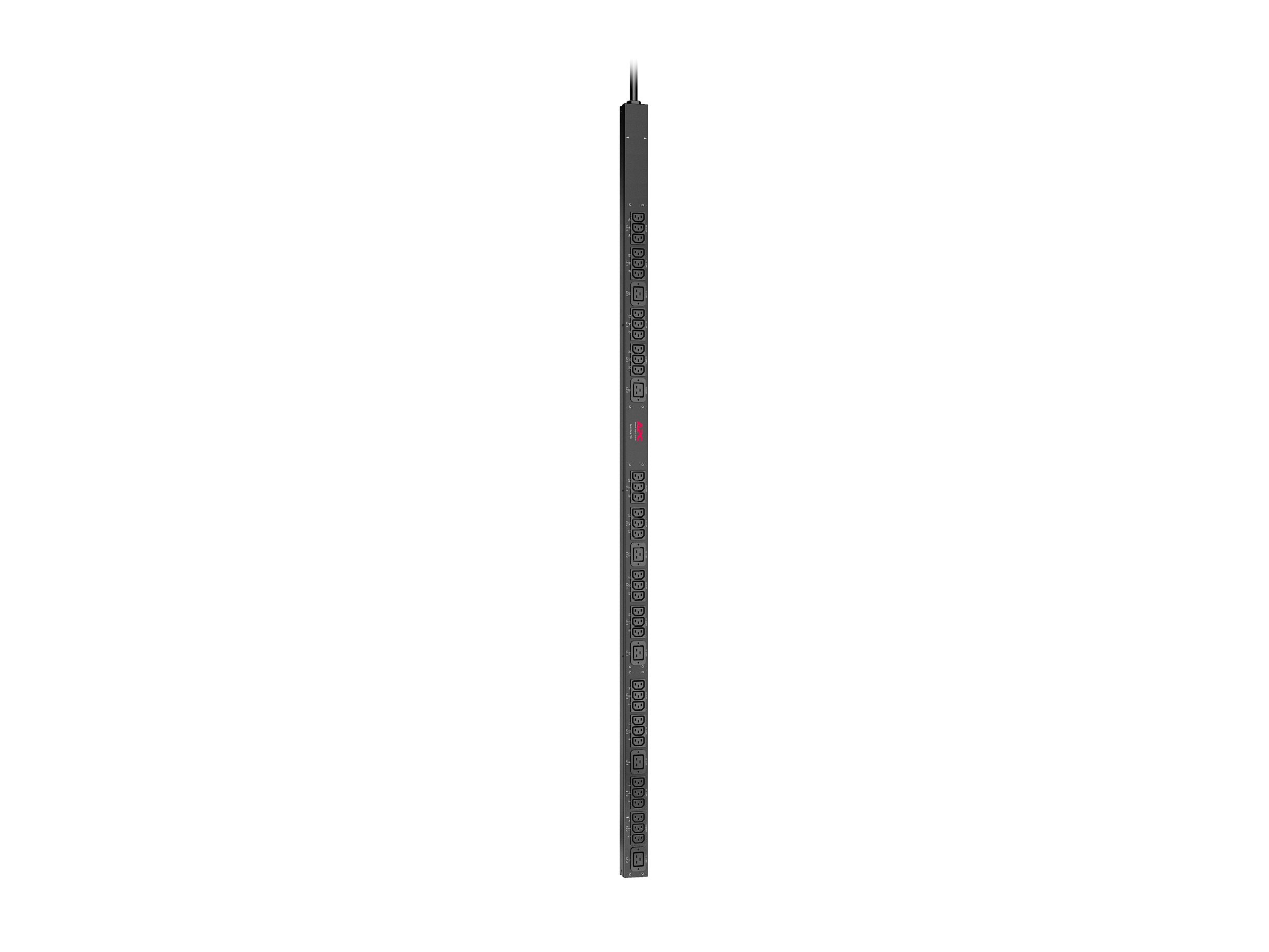 APC Basic Rack-Mount PDU Rack AC 208V 5.7 kW input NEMA L21-20 oc 42 power IEC 60320 C13 IEC 60320 C19 0.9m cord BK