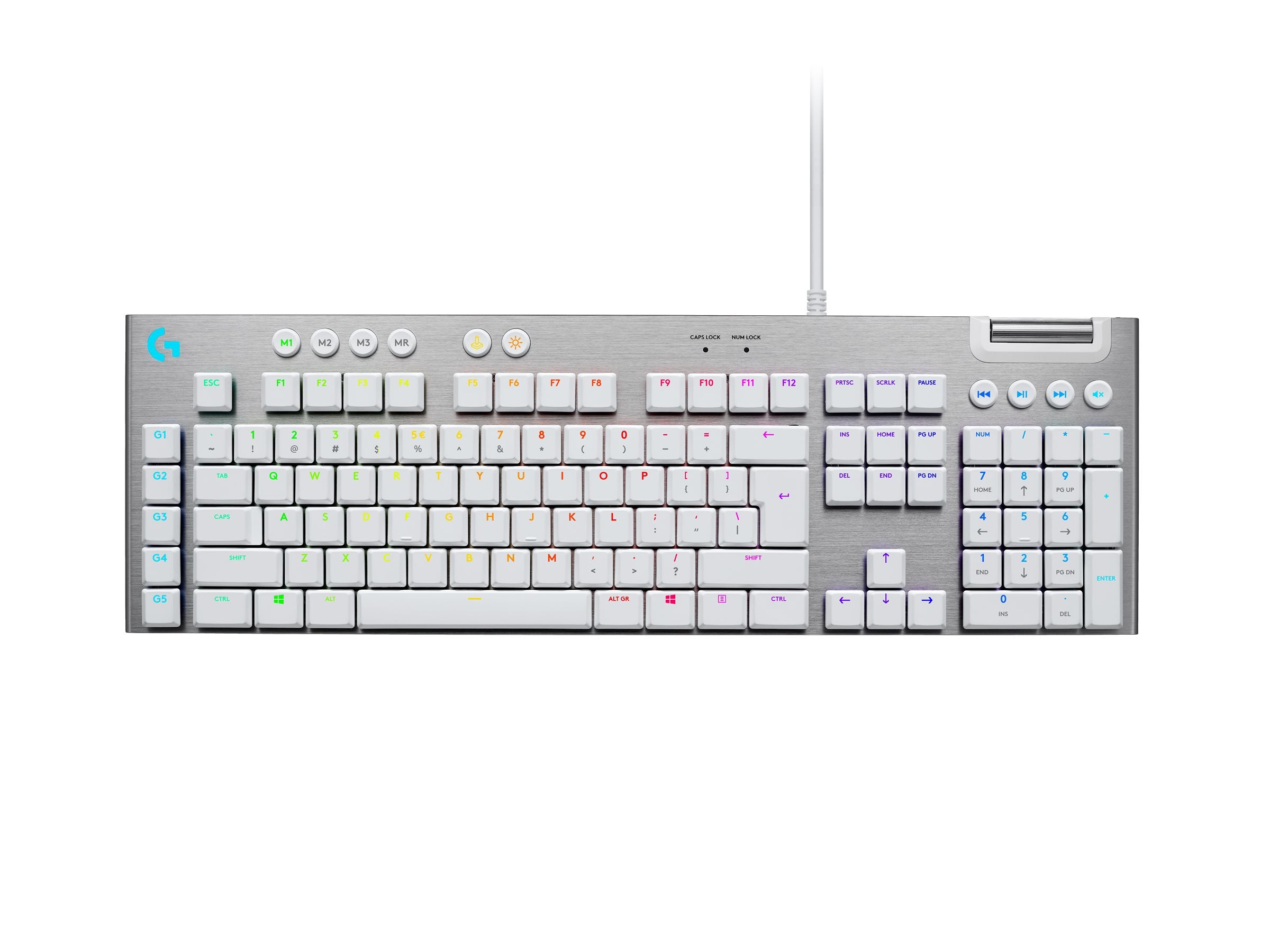 LOGITECH G815 LIGHTSPEED RGB Mechanical Gaming Keyboard – GL Tactile - WHITE - (PAN) - NORDIC