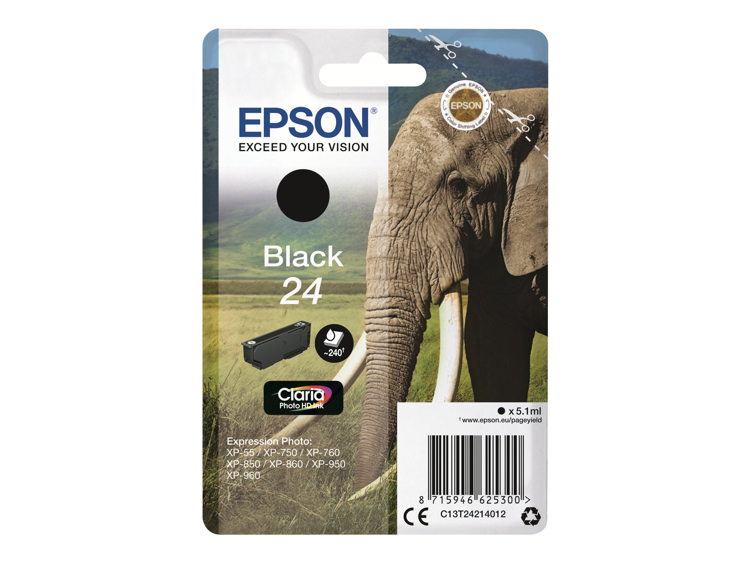 Ink/24 Elephant 5.1ml BK