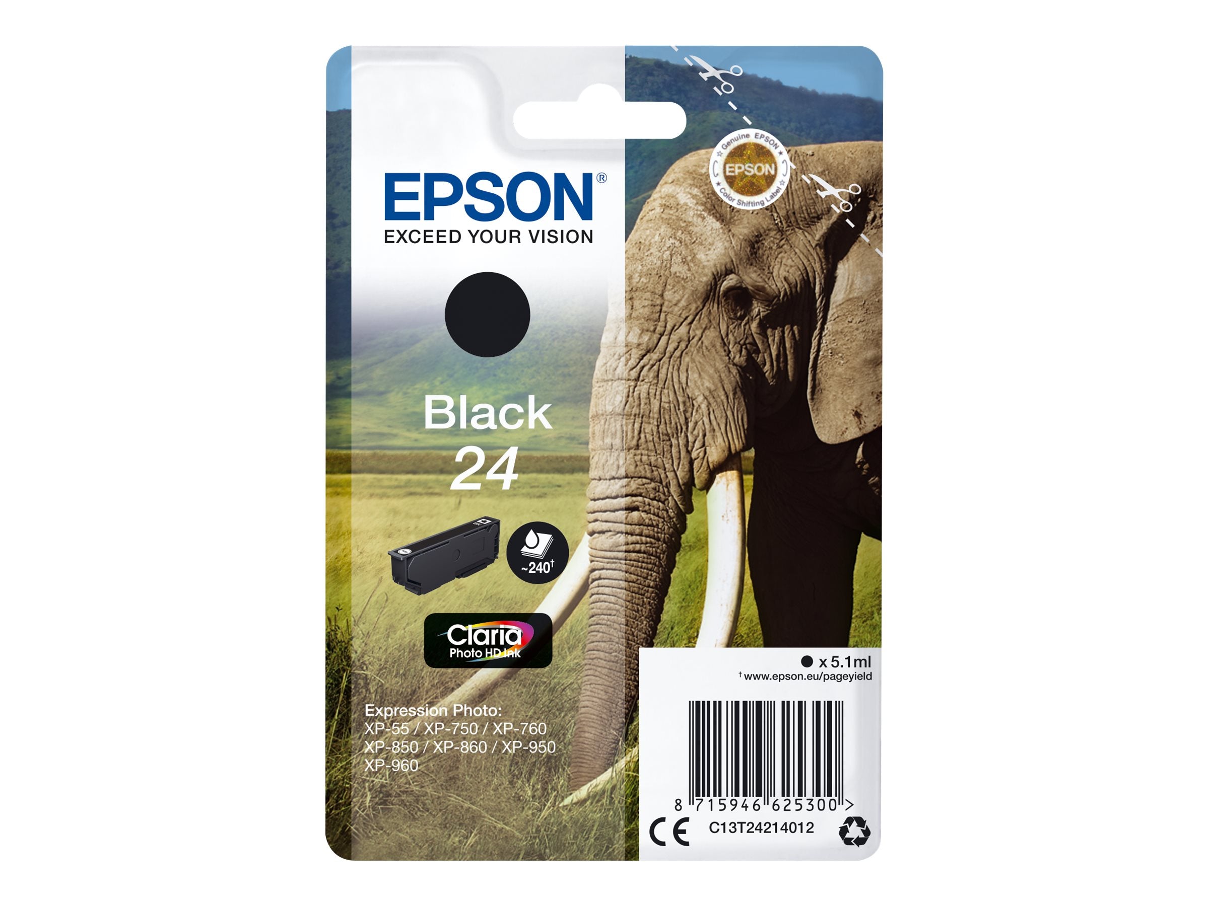 Ink/24 Elephant 5.1ml BK