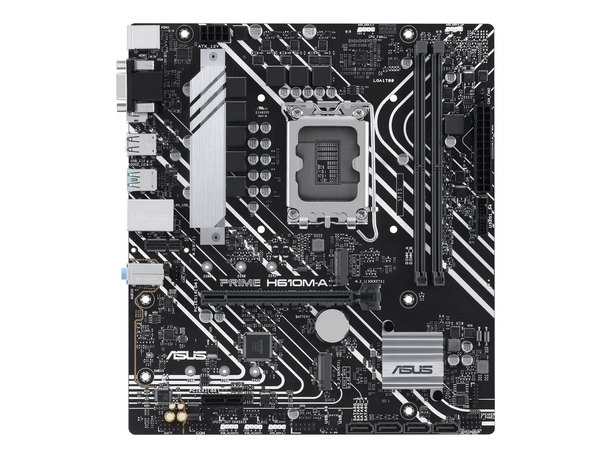 ASUS PRIME H610M-A-CSM LGA1700 2DDR5 microATX 4xSATA MB 1xHDMI 1xDP 1xD-Sub 2xM.2