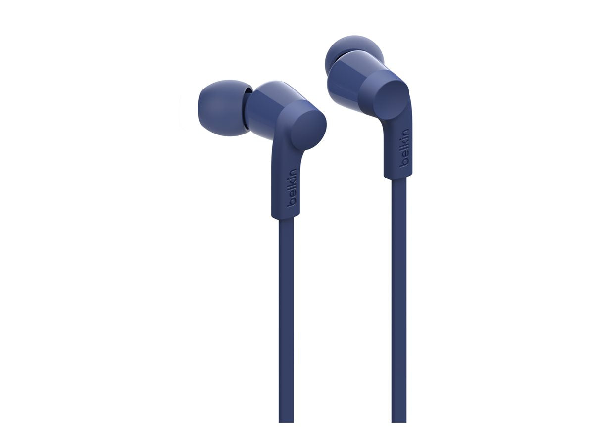 BELKIN USB-C EARBUDS W/ ADJUSTABLE VOLUME LIMITER BLUE