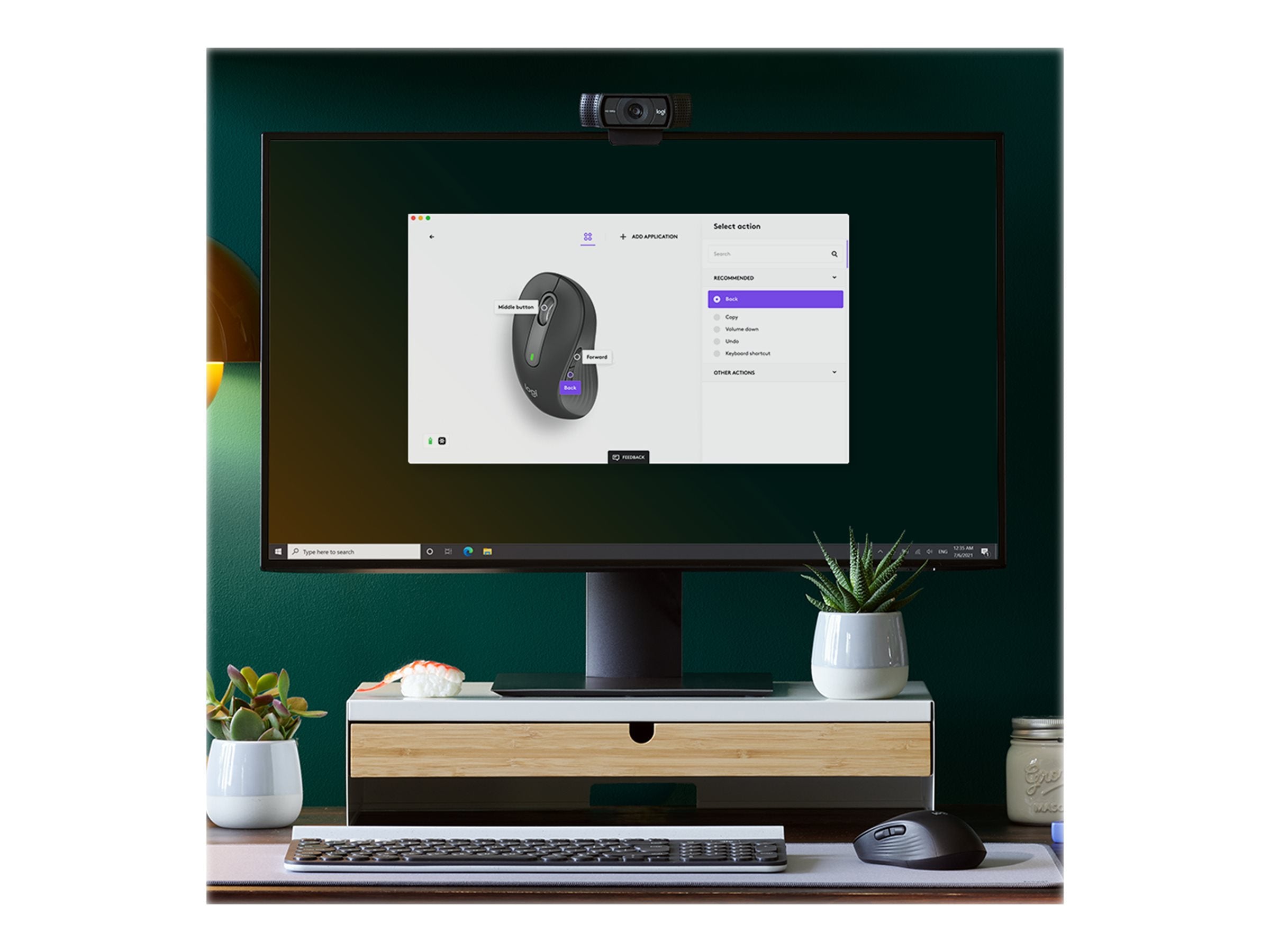 LOGITECH Signature M650 L LEFT Mouse large size left-handed optical 5 buttons wireless Bluetooth 2.4 GHz GRAPHITE