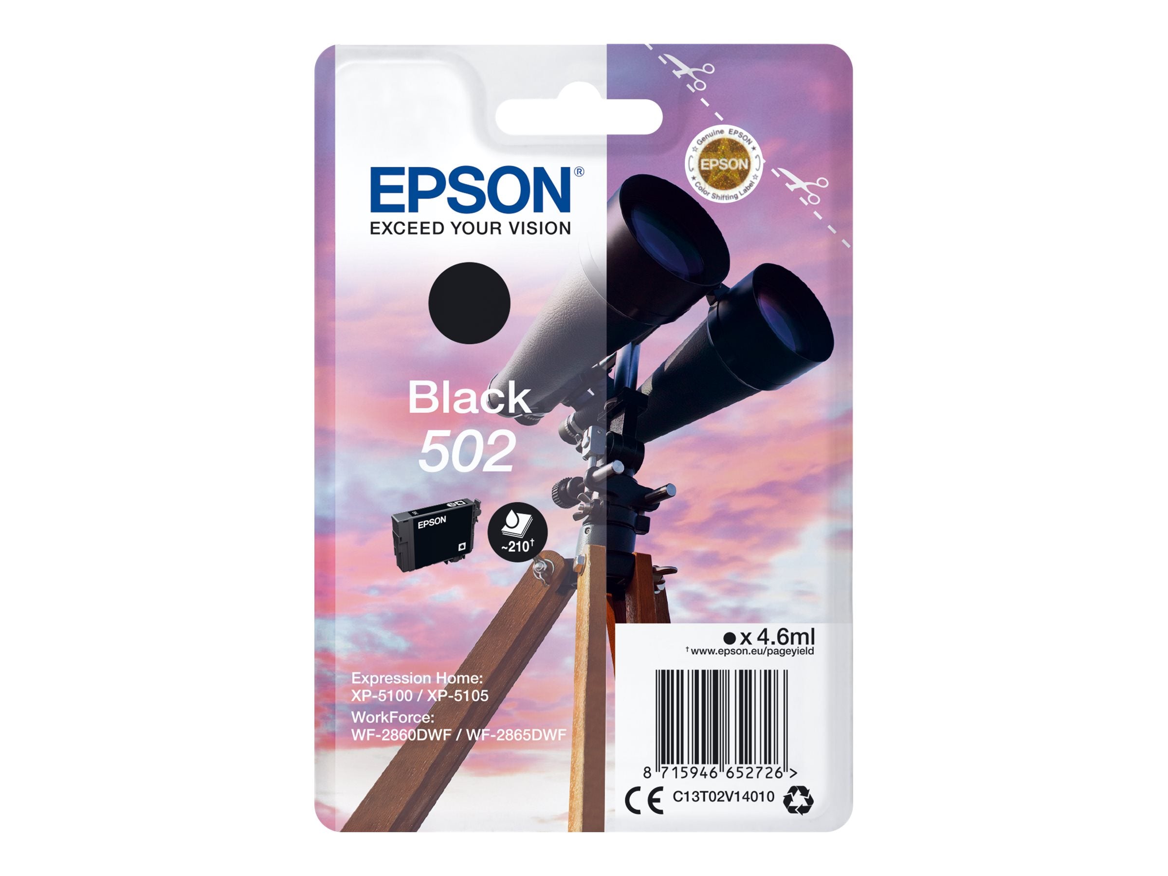 EPSON 4LB Singlepack Black 502 Ink