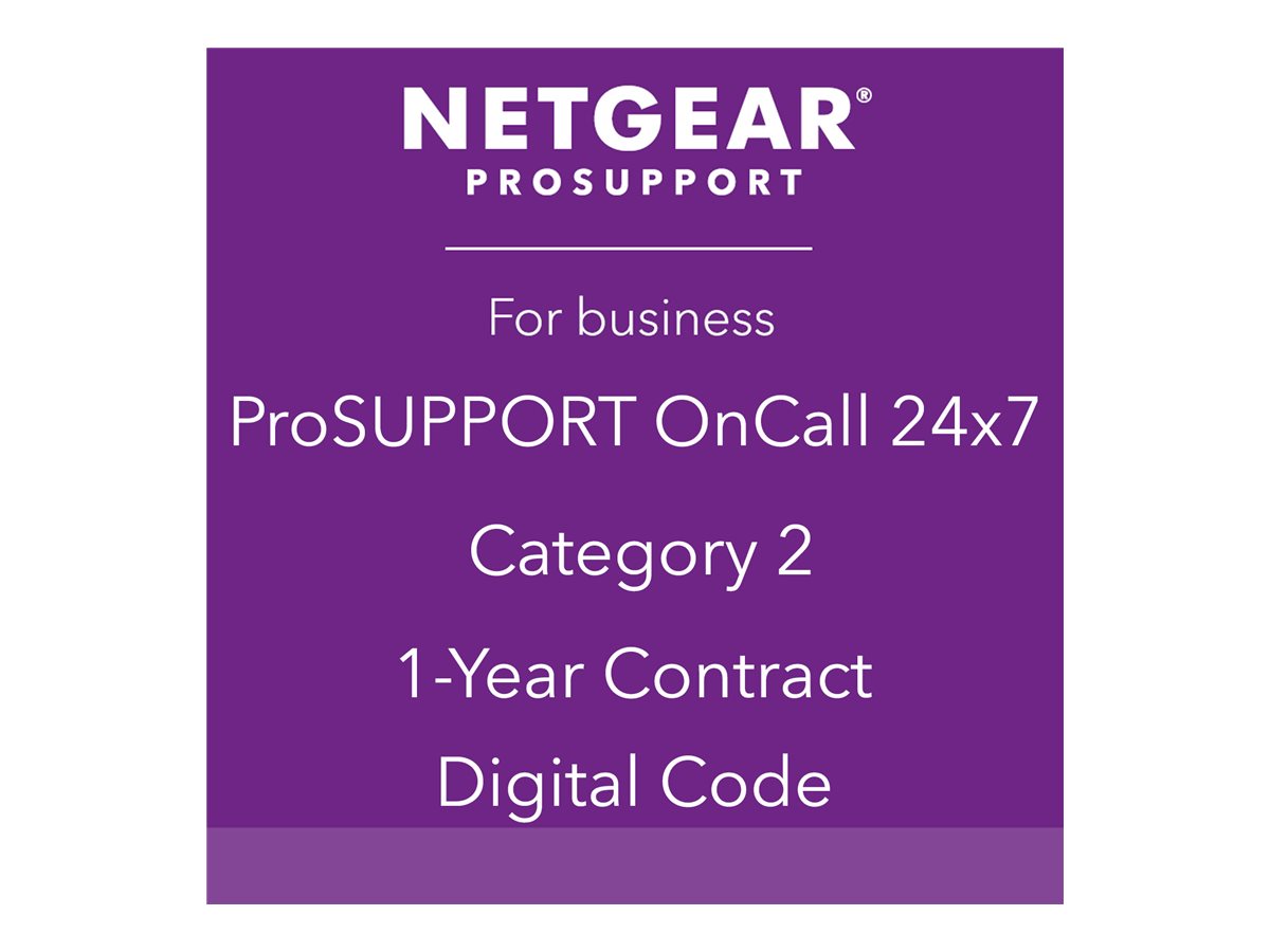 NETGEAR Pack ProSUPPORT 1 an OnCall 24/7 Catégorie 2