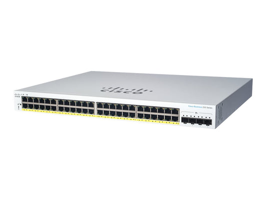CISCO Business Switching CBS220 Smart 48-port Gigabit PoE 382W 4x1G SFP uplink