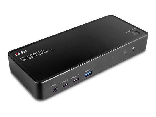 LINDY 2 Port Type C MST KVM Docking Station