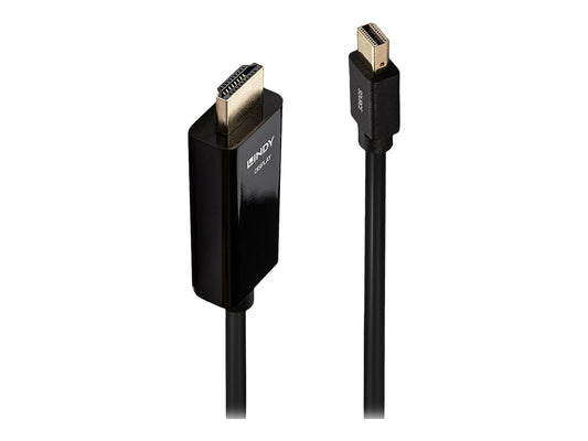 LINDY Câble Mini DisplayPort vers HDMI 4K30 DP:passif 1m