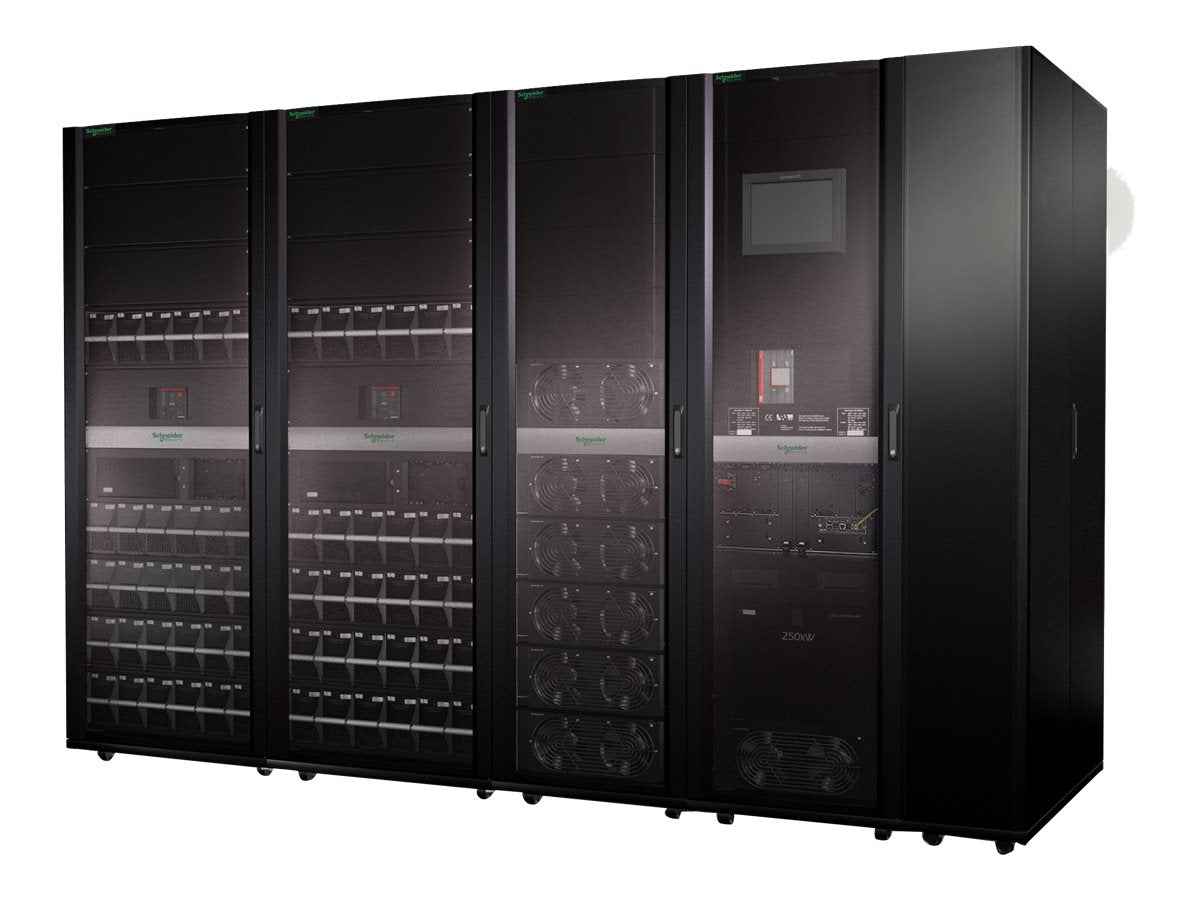 APC Symmetra PX 150kW Scalable to 250kW with Right Mounted Main. Bypass & Distribution Power 480V 150 kW 150000VA 3-phase oc 2 BK