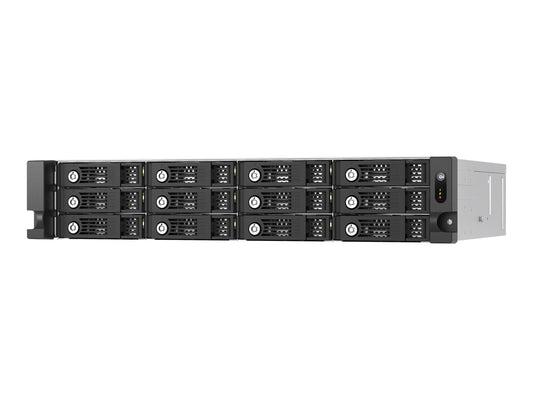QNAP TL-R1200PES-RP 12-bay 2U rackmount PCIe interface SATA JBOD expansion enclosure 2.5/3.5p