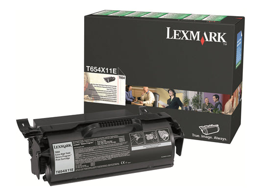 LEXMARK T654 cartouche de toner noir très haute capacité 36.000 pages pack de 1 retour programme