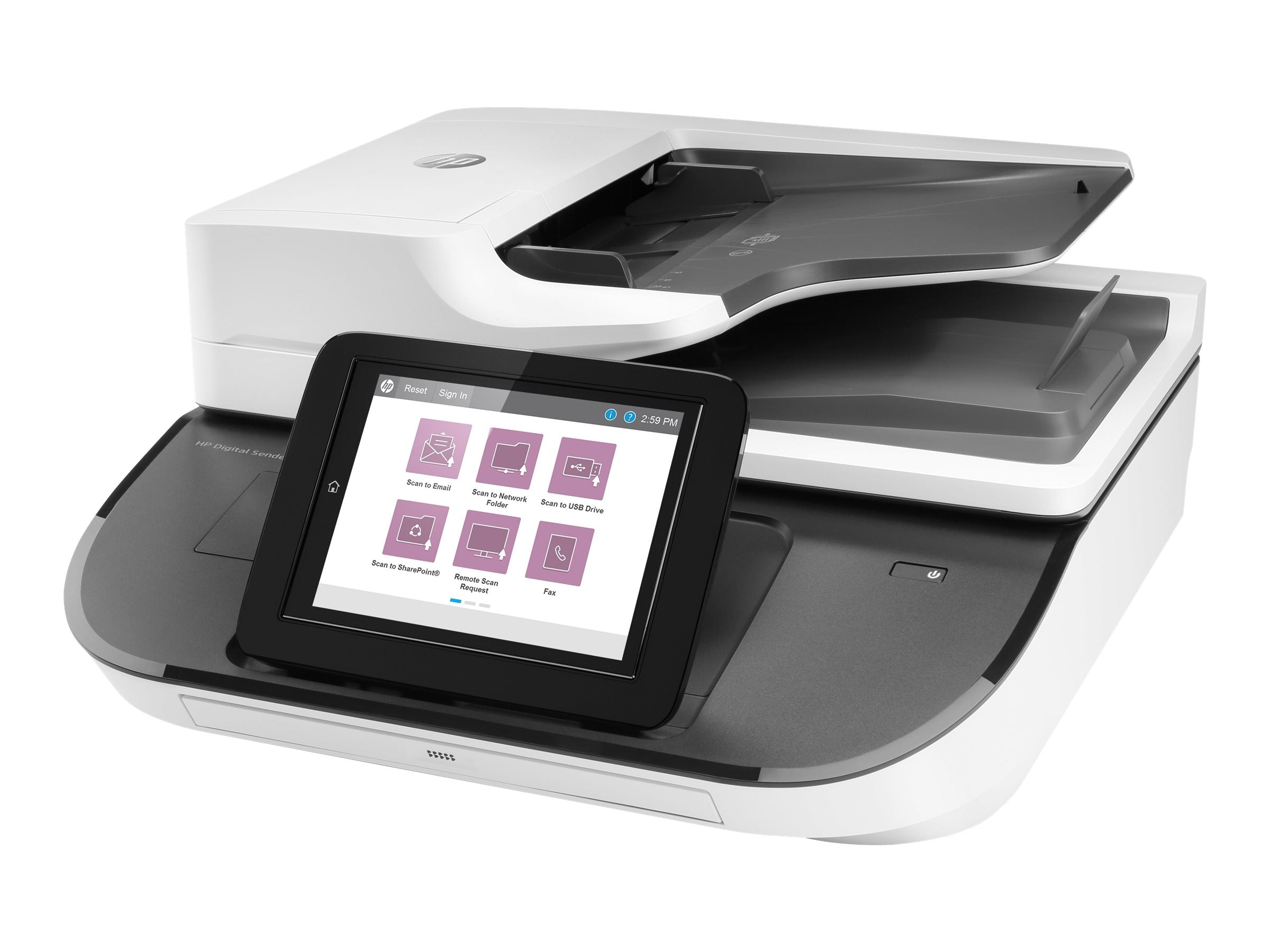 HP Digital Sender Flow 8500fn2 Document scanner CIS Duplex 216x864mm 600dpix600dpi 92ppm ADF 150sheets 10000scans USB LAN