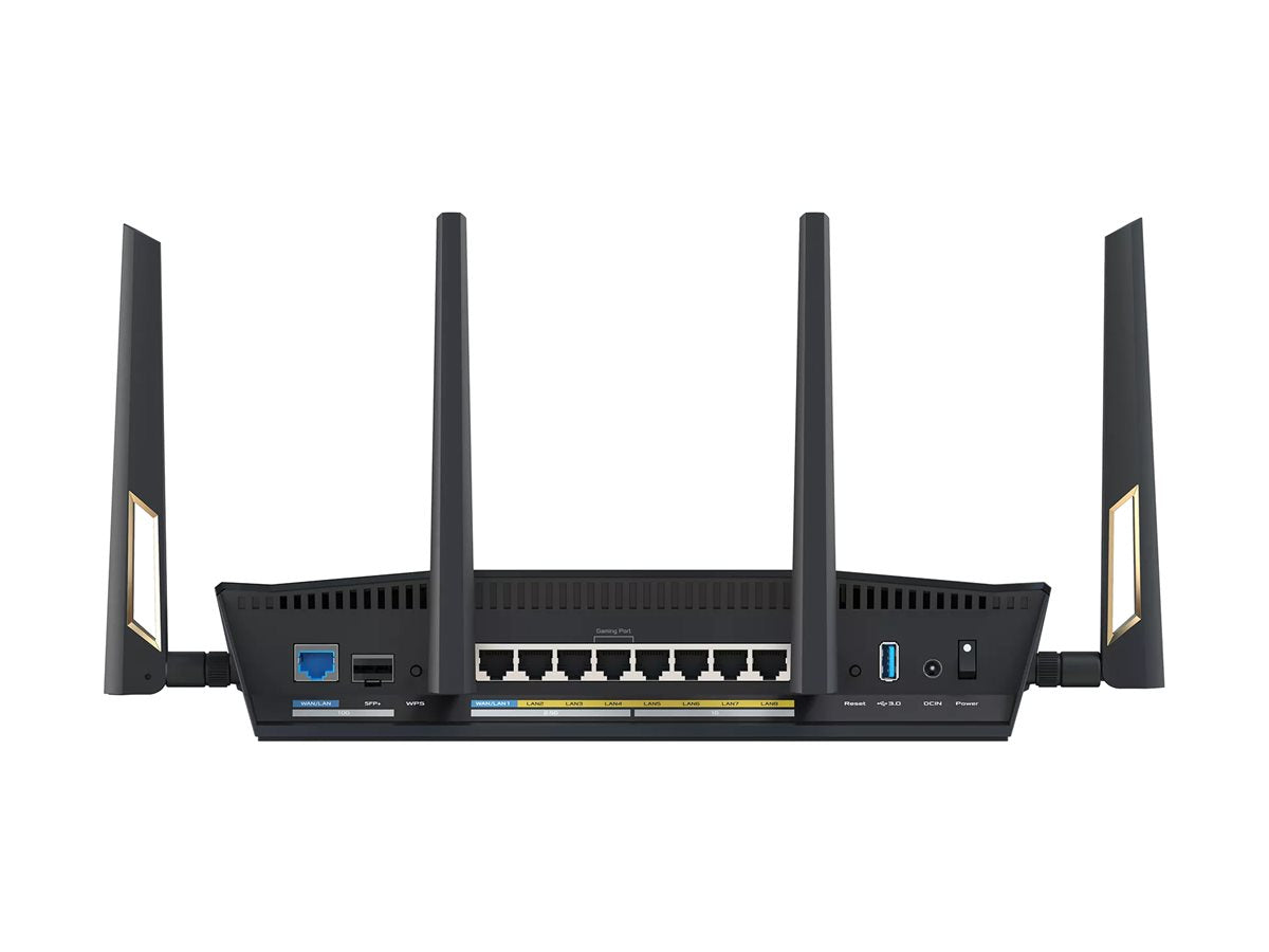 ASUS RT-BE88U Dual-band WiFi 7 AiMesh Extendable Performance Router 4K-QAM MLO Dual 10G ports SFP+ Four 2.5G ports