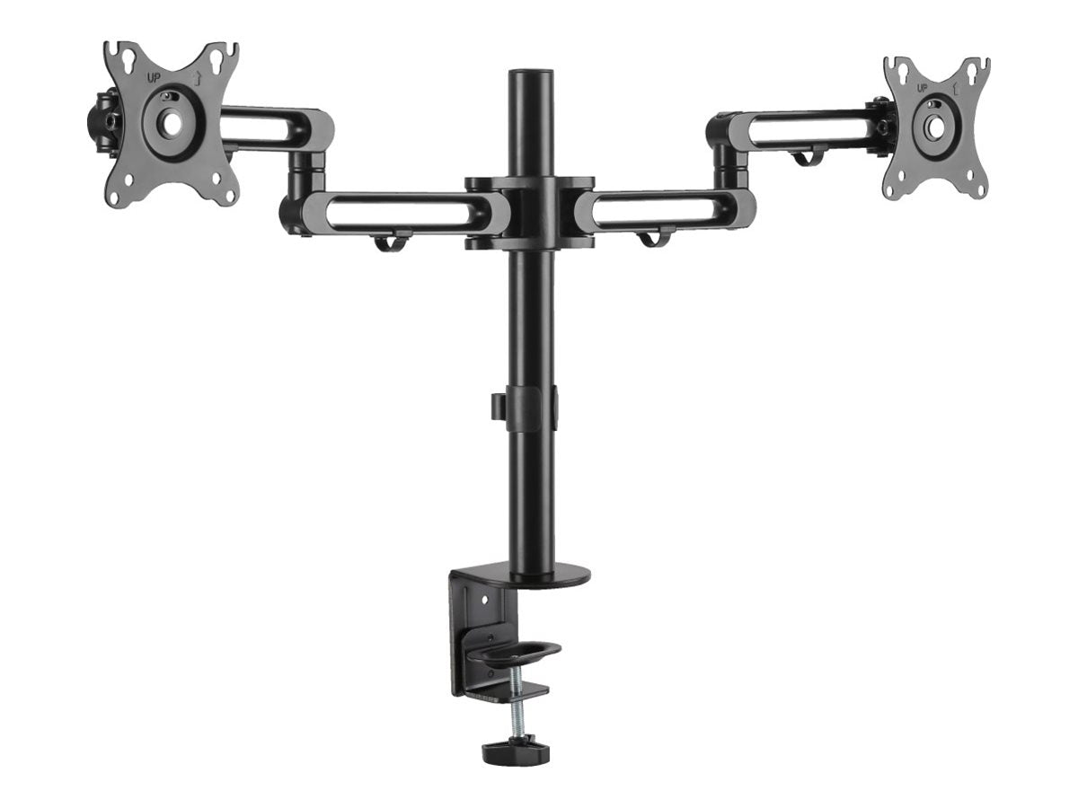 EATON TRIPPLITE Dual-Monitor Flex-Arm Desktop Clamp for 13p to 27p Displays
