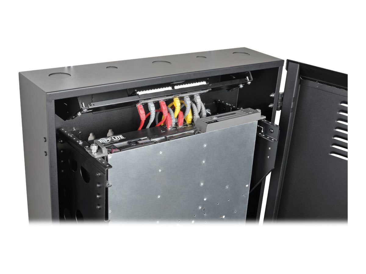 EATON TRIPPLITE 2U Wall Mount Low Profile Rack Enclosure Cabinet 36 Deep Rack cabinet wall mountable Black 2U 19