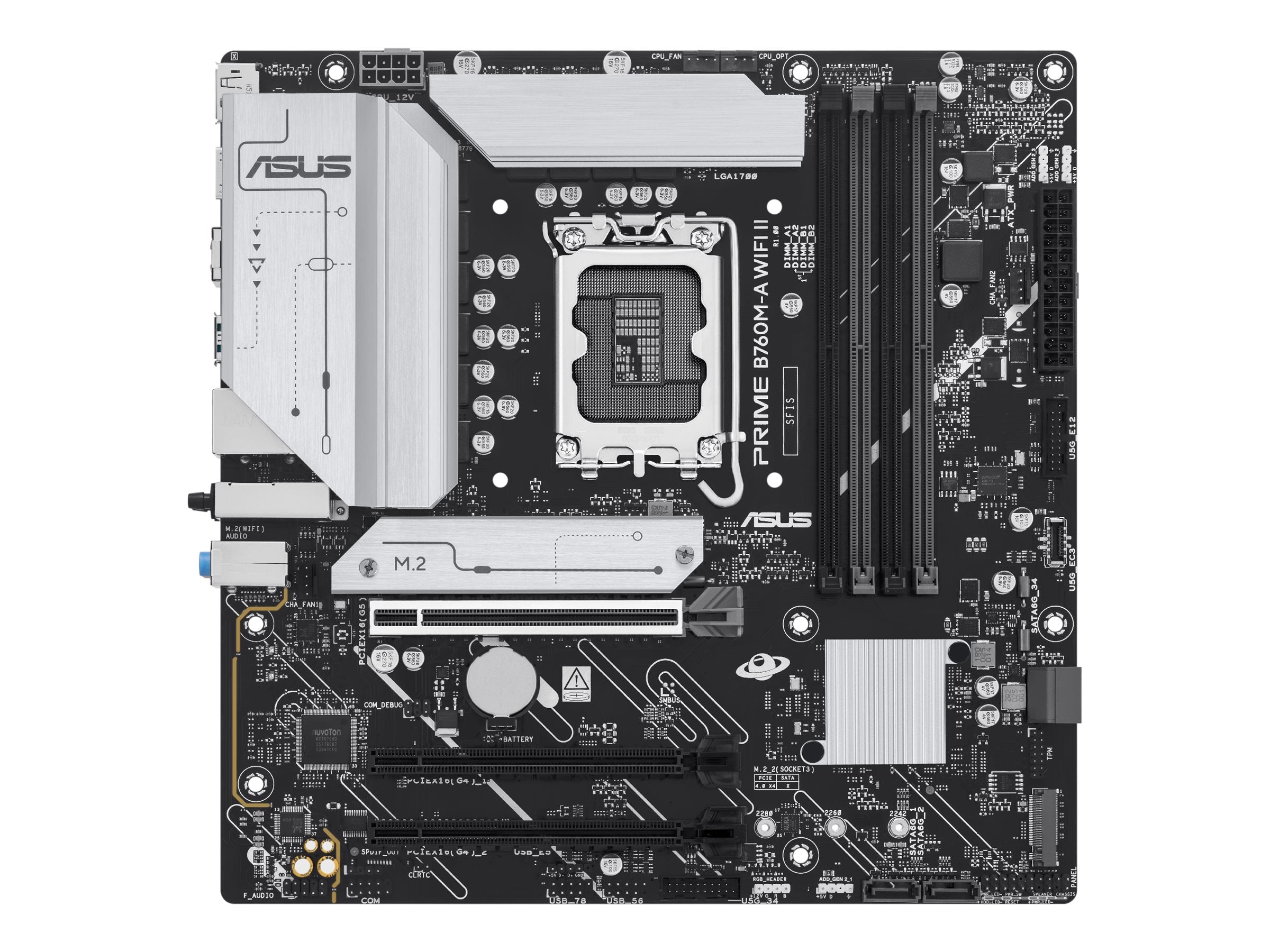 ASUS PRIME B760M-A WIFI II LGA 1700 mATX motherboard DDR5 1xHDMI 1xDP 2xM.2 4xSATA