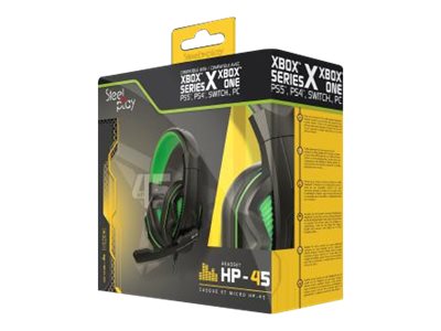 LEXIP X STEELPLAY - CASQUE FILAIRE STEREO - HP45 - NOIR/VERT XBSX