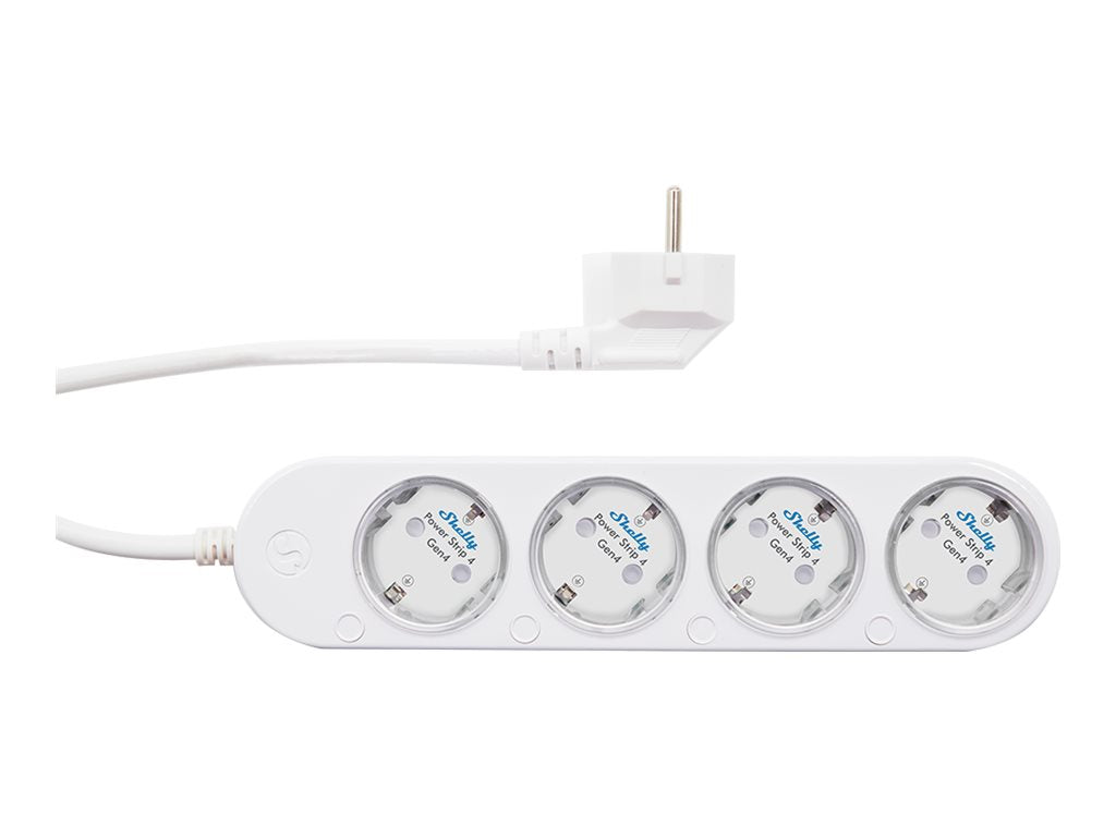 SHELLY Power Strip 4 White WLAN 4-Outlet Power Metering Power Strip