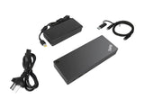 LENOVO ThinkPad Hybrid USB-C avec USB-A Dock - Station daccueil - USB-C - 2 x HDMI, 2 x DP - GigE - 135 Watt - ThinkRed