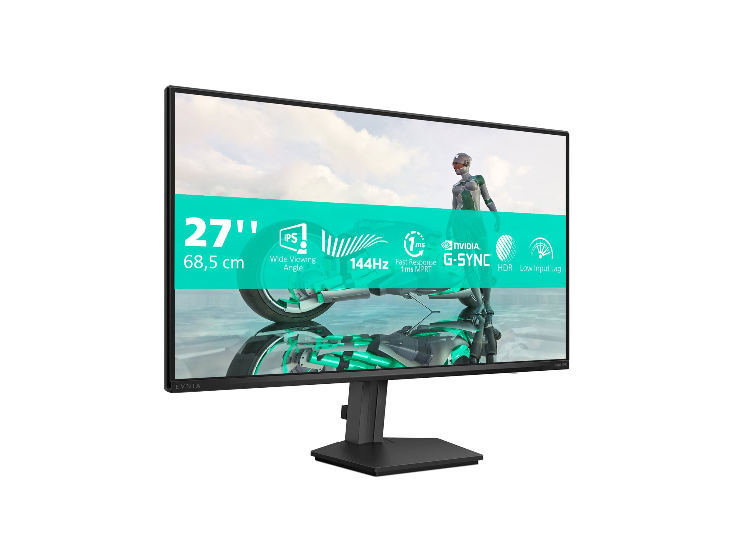 PHILIPS Evnia 3000 27M2N3200NF Ecran Gaming - 27p - 1920 x 1080 FHD- 144 Hz - IPS - 300cd/m² - 1500:1 - HDR10 - 0.5 ms - HDMI- DP