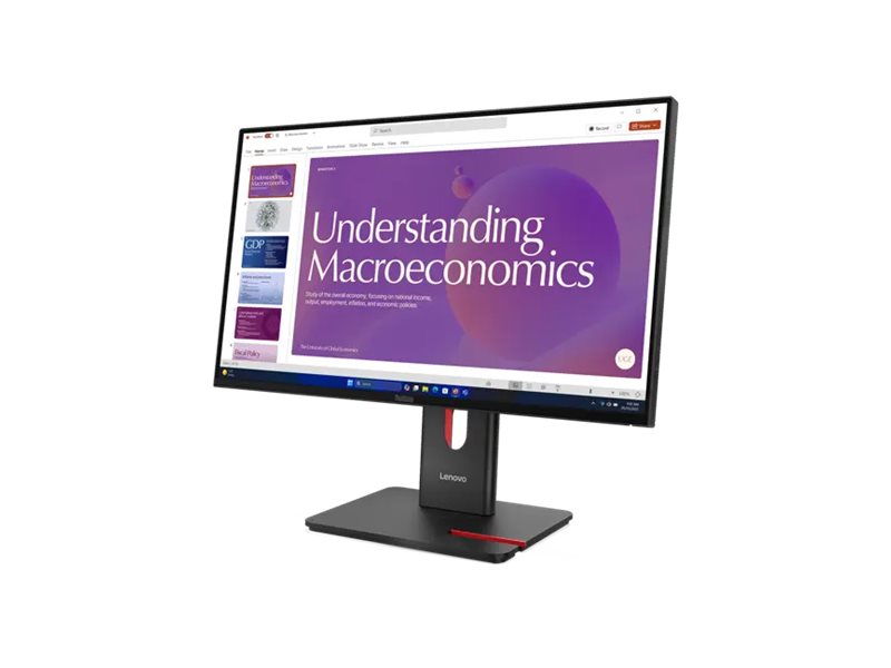 LENOVO ThinkVision T24d-40 LED Écran 24p 1920x1080 Full HD (1080p) 120Hz HDMI DisplayPort USB-C Dock 96W DaisyChain Spk