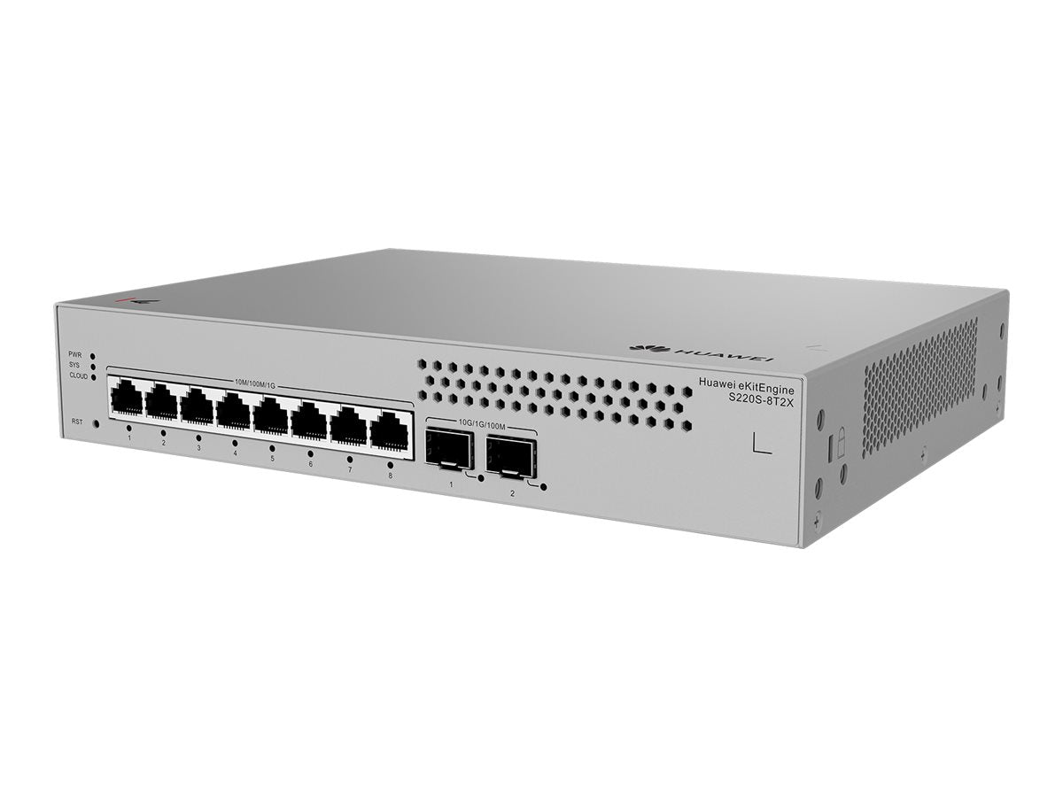HUAWEI eKit S220S Series S220S-8T2X Géré L2 Gigabit Ethernet (10/100/1000) 1U Gris