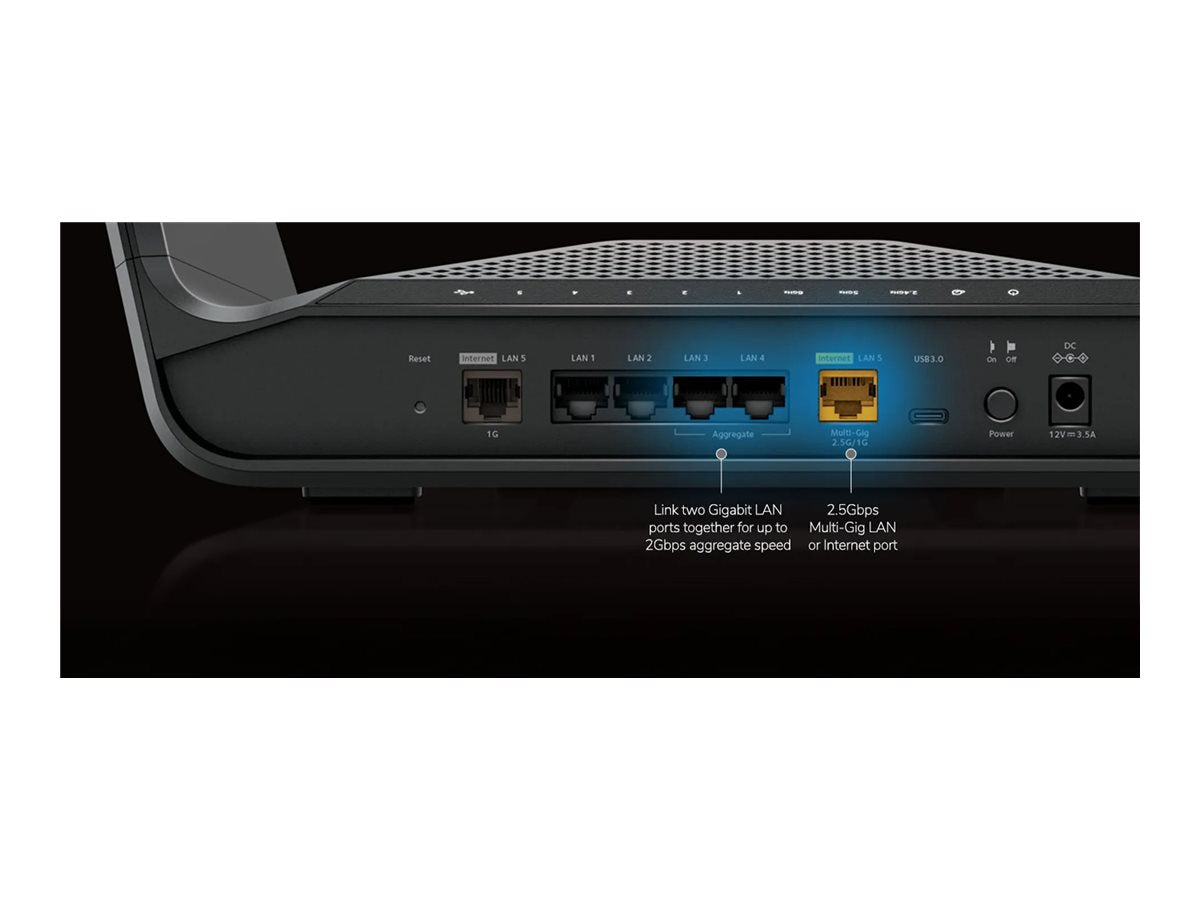 NETGEAR 6PT AXE7800 WIFI 6E Router