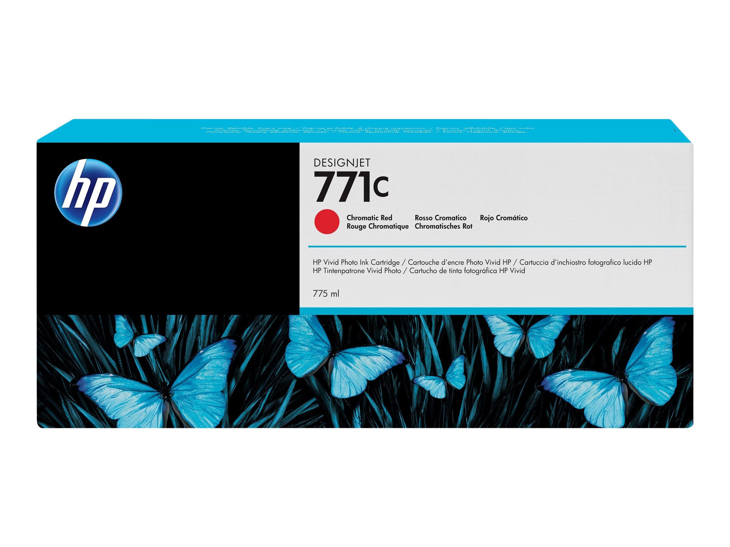 HP 771C original Ink cartridge B6Y08A chromatic red standard capacity 775ml 1-pack