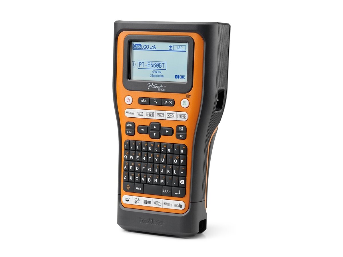 BROTHER Bluetooth connectable electrician labeller 24mm max tape QWERTY keyboard delivered with case and 4 ribbons