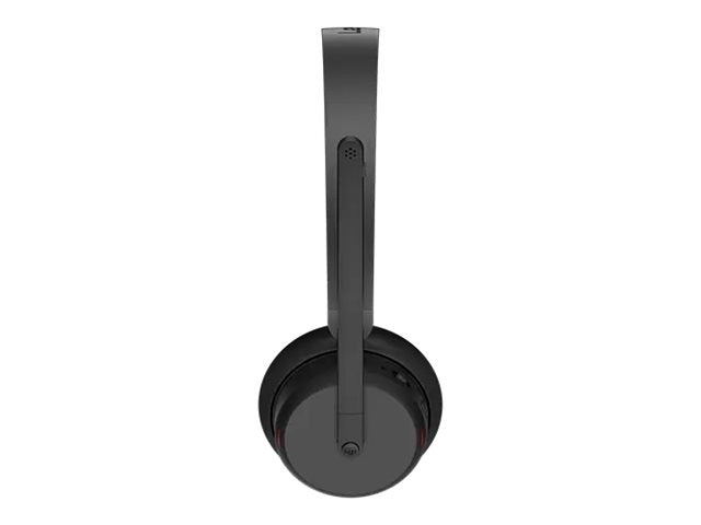 LENOVO 6550 Headset on-ear Bluetooth wireless active noise cancelling USB-C black Certified for Microsoft Teams