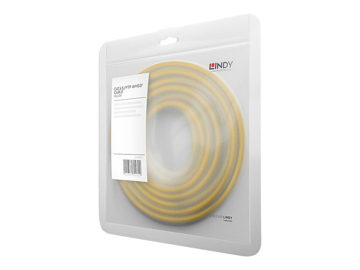 LINDY Cat.6 S/FTP Cable yellow 1m Patchcable