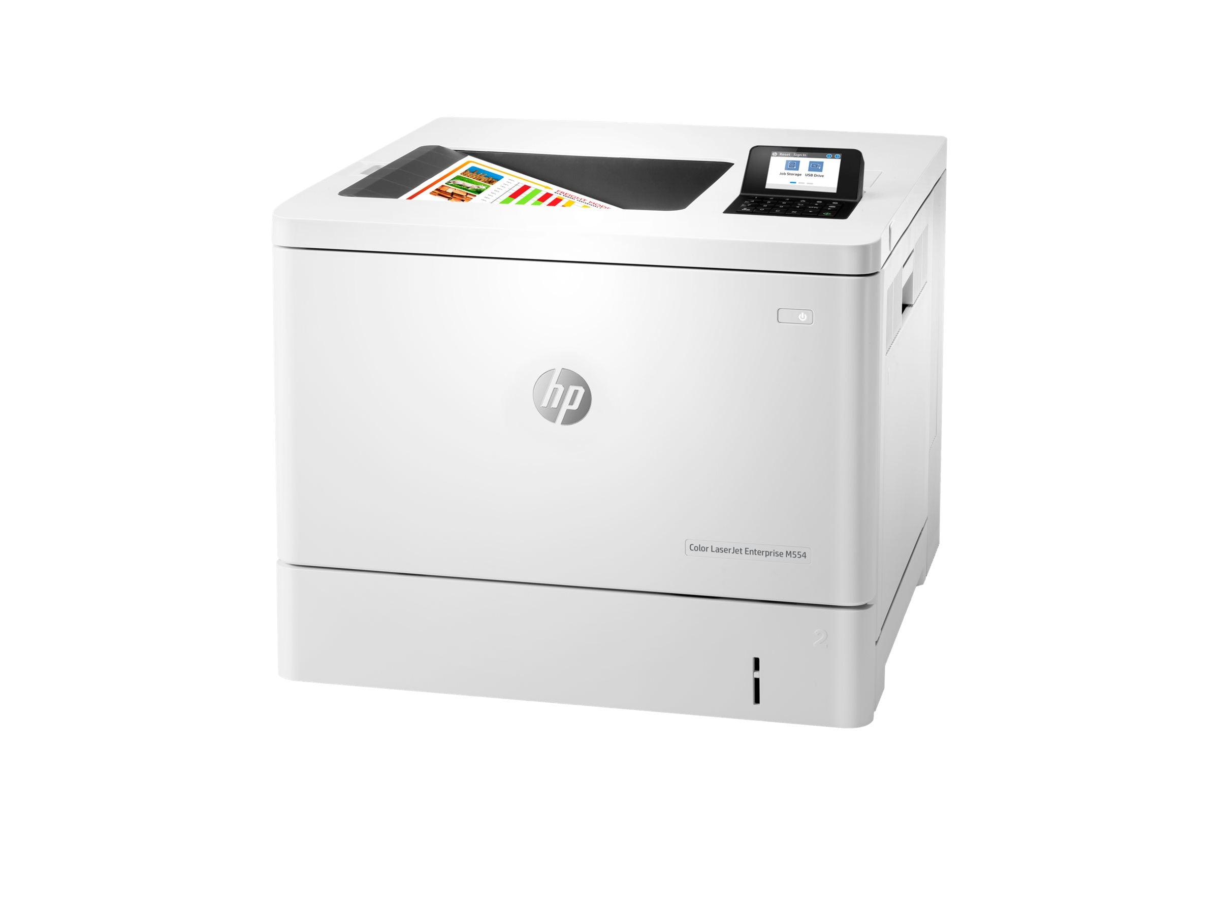 HP Color LaserJet Enterprise M554dn produit neuf emballage abimé A4 color laser USB 33ppm (P)