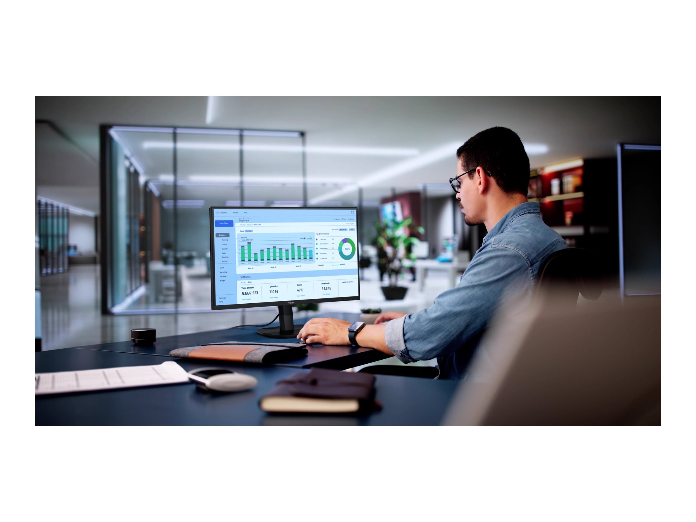 PHILIPS 27p 2560x1440 120Hz IPS Flat H/A 150 MM TUV EyeSafe certified USB HUB SPEAKERS DPx1 HDMIx2 350cd/m2 TCO 10