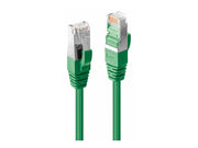 LINDY 0.5m Cat.6A S/FTP LSZH Cable Green