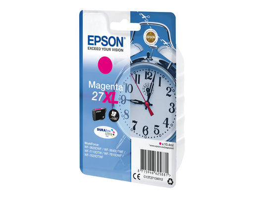 EPSON 1LB 27XL ink cartridge magenta high capacity 10.4ml 1.100 pages 1-pack RF-AM blister - DURABrite ultra ink w/s