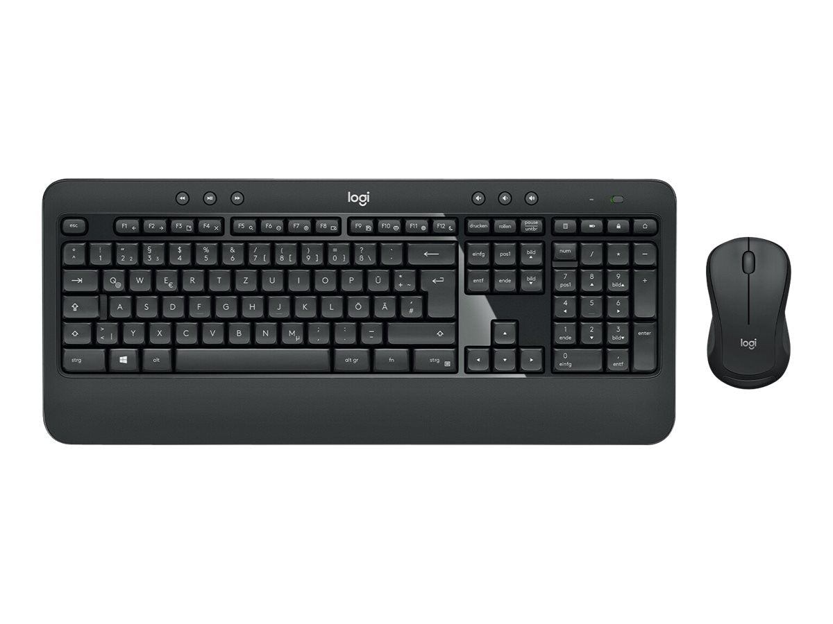 Logitech 920-008675 clavier Souris incluse Universel RF sans fil QWERTZ Allemand Noir