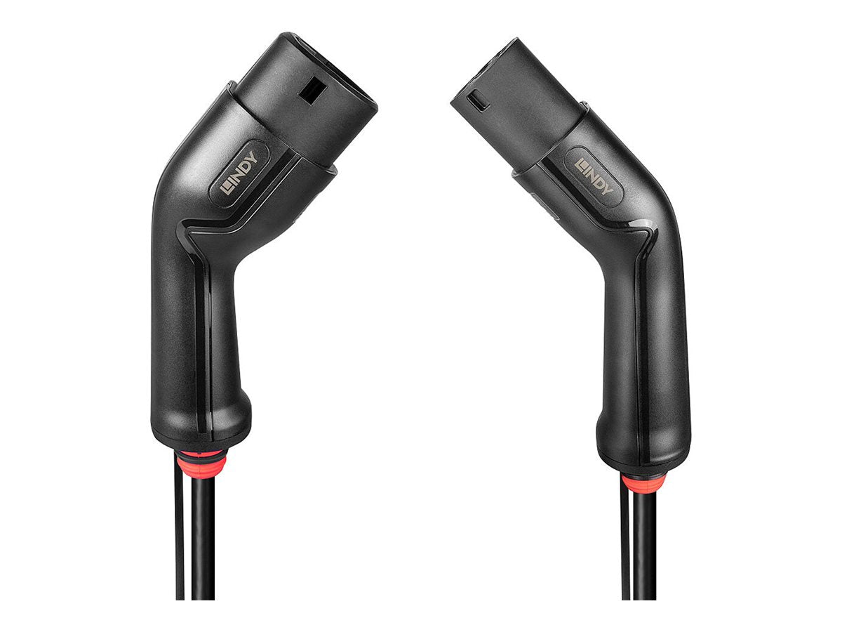 LINDY charging cable for e-vehicles Type 2 22kW 7m